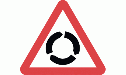 Roundabout ahead - DOT 510