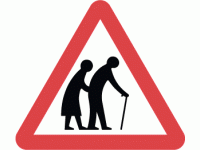 Frail elderly or disabled pedestrians...