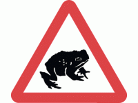 Migratory toad crossing ahead - DOT 5...