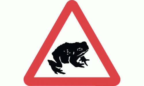 Migratory toad crossing ahead - DOT 551.1