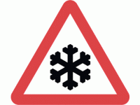 Risk of ice or packed snow ahead -  D...