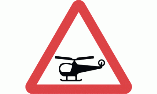 Low flying helicopters or sudden helicopter noise likely ahead -  DOT 558.1