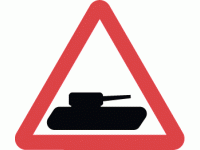Slow moving military vehicles likely ...