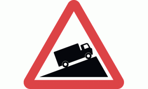 Slow moving vehicles likely on incline ahead - DOT 583