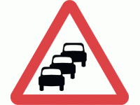 Traffic queues likely on road ahead -...