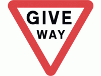 Give Way Sign - DOT 602