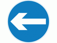 Vehicular traffic must proceed left -...