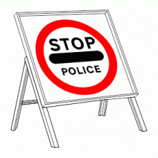 DOT 633 Stop Police Sign