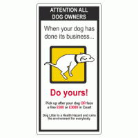 Attention All Dog Owners Sign