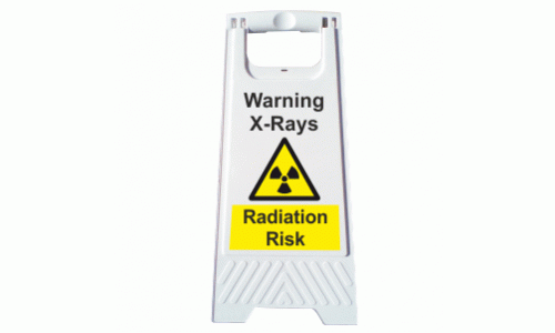 Warning X-Rays Radiation Risk A-Board 