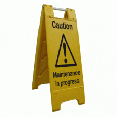 Caution maintenance in progress sign stand