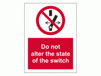 Do not alter the state of the switch ...