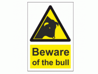 Beware Of The Bull Sign