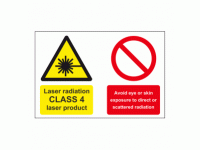 Laser radiation CLASS 4 laser product...