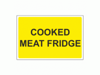 Cooked Meat Fridge sign