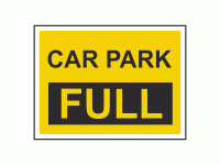 Car Park Full Sign