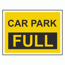 Car Park Full Sign