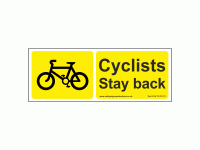 Cyclists Stay Back Sticker