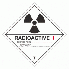 Class 7 Radioactive 7 I (7.1) - 250 labels per roll
