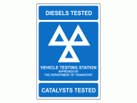 DIESELS TESTED CATALYSTS TESTED SIGN
