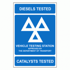 DIESELS TESTED CATALYSTS TESTED SIGN