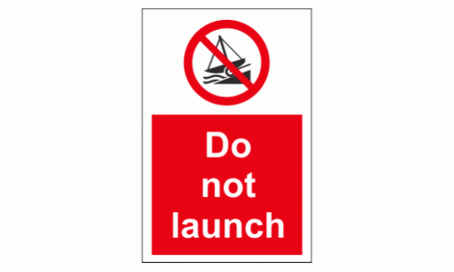 Do not launch sign