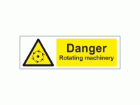 Danger Rotating machinery sign
