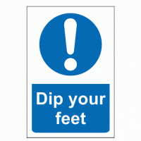 Dip Your Feet Sign