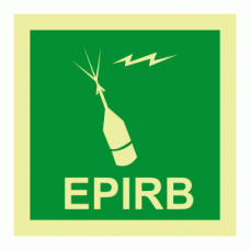 EPIRB Photoluminescent IMO Safety Sign