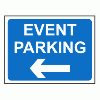 Event Parking Left Sign