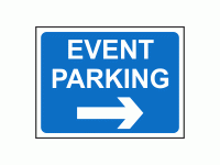 Event Parking Right Sign