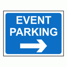 Event Parking Right Sign