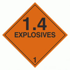 Class 1 Explosive 1.4 labels - 250 labels per roll