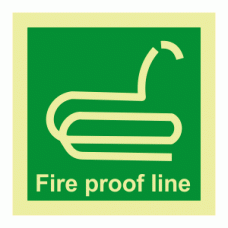 IMO - Fire Proof Line Photoluminescent Sign