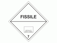Class 7 Fissile 7 - 250 labels per roll