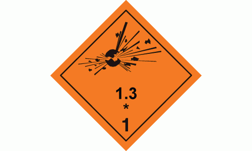 GHS Signs - Explosive Divisions 1.3 Sign