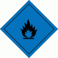 GHS Signs - Substances which in contact with water emit flammable gases (Dangerous When Wet)