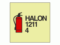 IMO - Fire Control Symbols Halon 1211...