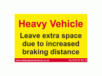 Heavy Vehicle Leave extra space due t...