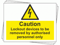 Lockout Labels - Caution Lockout devi...