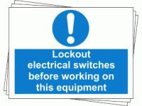 Lockout Labels - Lockout electrical s...