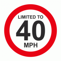 van truck lorry vehicle 5 LIMITED TO 70 MPH 125mm Speed Limiter Sticker 
