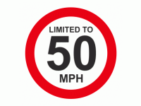 Limited To 50 MPH Vehicle Speed Limit...