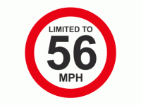 Limited To 56 MPH Vehicle Speed Limit...