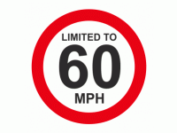 Limited To 60 MPH Vehicle Speed Limit...