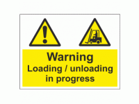 Warning Loading / unloading in progre...