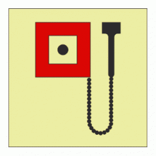 IMO - Fire Control Symbols Manually operated call point Photoluminescent Sign IMO 6005