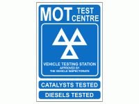 MOT Test Centre Sign