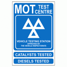 MOT Test Centre Sign