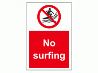 No surfing sign